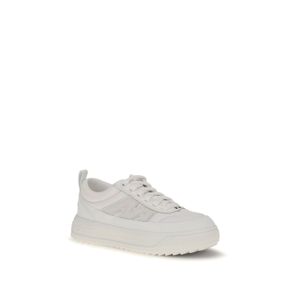 Athletic Sneakers by Moncler for women in tu eva polyamide suede leather white, signature & monogram features an effortless chic silhouette, showcasing the signature athletic style of the Women's Athletic TU EVA Polyamide Suede Leather Sneakers collection with a truly effortless chic finish.