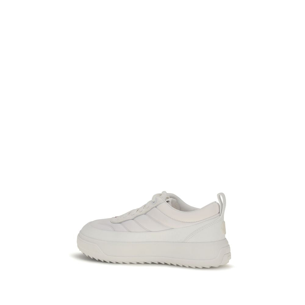 Athletic Sneakers by Moncler for women in tu eva polyamide suede leather white, signature & monogram features an effortless chic silhouette, showcasing the signature athletic style of the Women's Athletic TU EVA Polyamide Suede Leather Sneakers collection with a truly effortless chic finish.