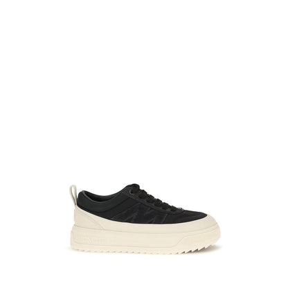 Athletic Sneakers by Moncler for women in eva tu polyamide nubuck leather black, signature & monogram features an timeless silhouette from the Women's Athletic EVA TU Polyamide Nubuck Leather Sneakers collection, showcasing a timeless athletic style for a timeless look.