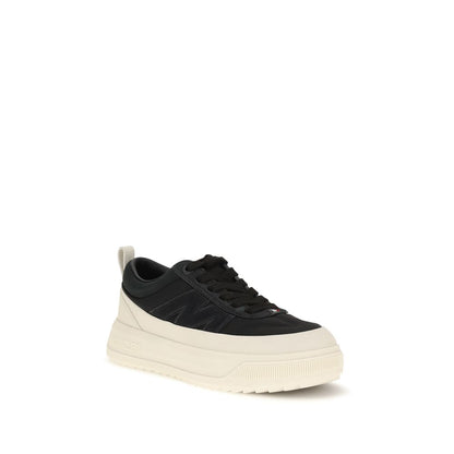 Athletic Sneakers by Moncler for women in eva tu polyamide nubuck leather black, signature & monogram presents a sleek silhouette, perfectly capturing the athletic style essence of Women's Athletic EVA TU Polyamide Nubuck Leather Sneakers with its sleek design and premium finish.