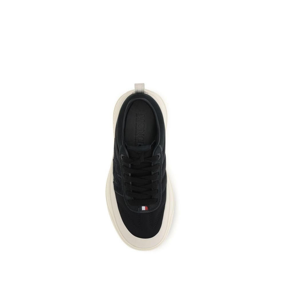 Athletic Sneakers by Moncler for women in eva tu polyamide nubuck leather black, signature & monogram features an exquisite silhouette, showcasing the premium athletic style of the Women's Athletic EVA TU Polyamide Nubuck Leather Sneakers with an exquisite finish.