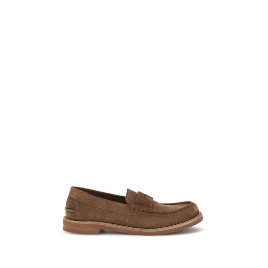 Flat Loafer Slip-On Strap Shoes by Pedro García for women in eva & suede calfskin leather brown & natural showcases a timeless silhouette from the Women's EVA & Suede Calfskin Leather Flat Loafer Slip-On Strap Shoes collection, featuring a timeless flat and for a timeless finish.