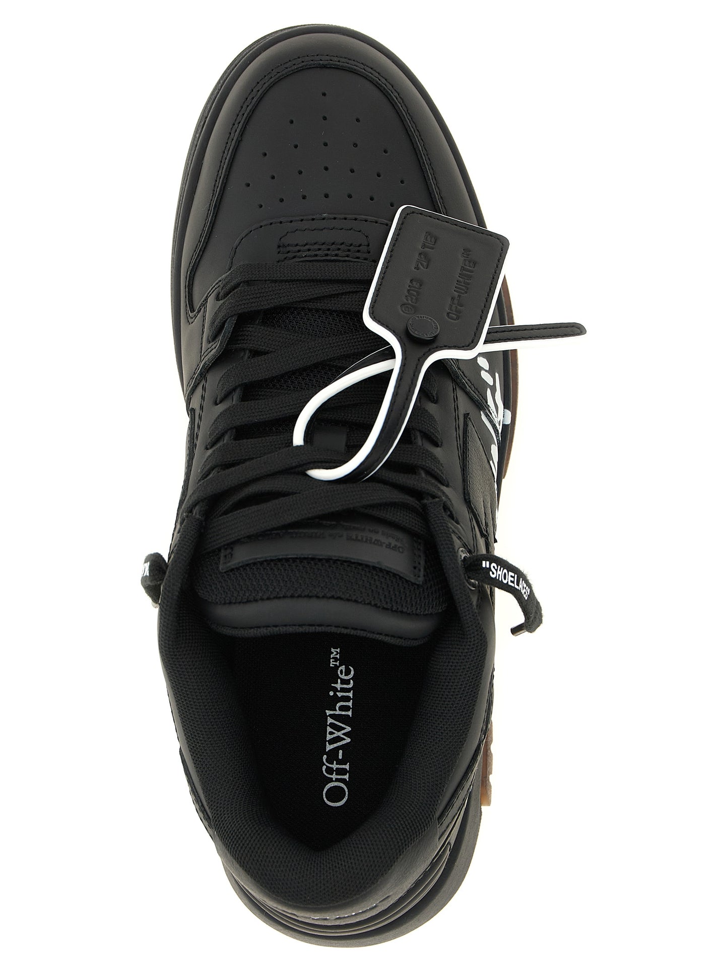 Sneakers by Off-White for men in polyester & calfskin leather bicolour, black, white, signature & print features a chic design, perfectly showcasing the chic low-top tennis style of this Men's Low Top Tennis Polyester & Calfskin Leather Sneakers.