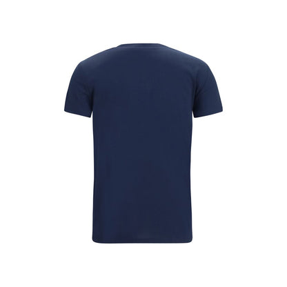 Activewear T-Shirt by Max Mara for women in cotton blue, patterned & monogram features an ergonomic design with , highlighting a ergonomic length and ergonomic crew neckline for a high-performance look.