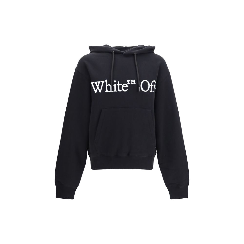 Sweatshirt Hoodie by Off-White for men in cotton black, white & print showcases a city-ready silhouette, artfully detailed with a signature hooded neckline and long-sleeve for a city-ready finish.