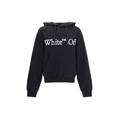 Sweatshirt Hoodie by Off-White for men in cotton black, white & print showcases a city-ready silhouette, artfully detailed with a signature hooded neckline and long-sleeve for a city-ready finish.