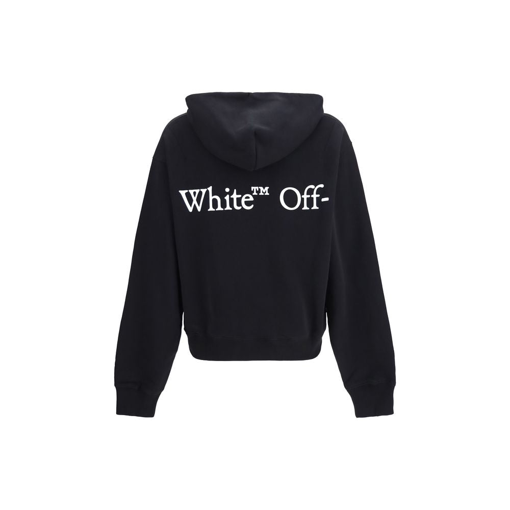 Sweatshirt Hoodie by Off-White for men in cotton black, white & print features an luminous silhouette, showcasing a sophisticated hooded neckline and for a truly luminous look.