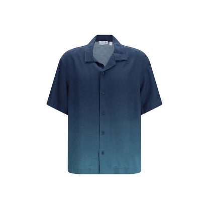 Shirt by Off-White for men in viscose gradient, blue, white, patterned, monogram & print presents a discerning silhouette, showcasing a sophisticated and for a truly discerning finish.