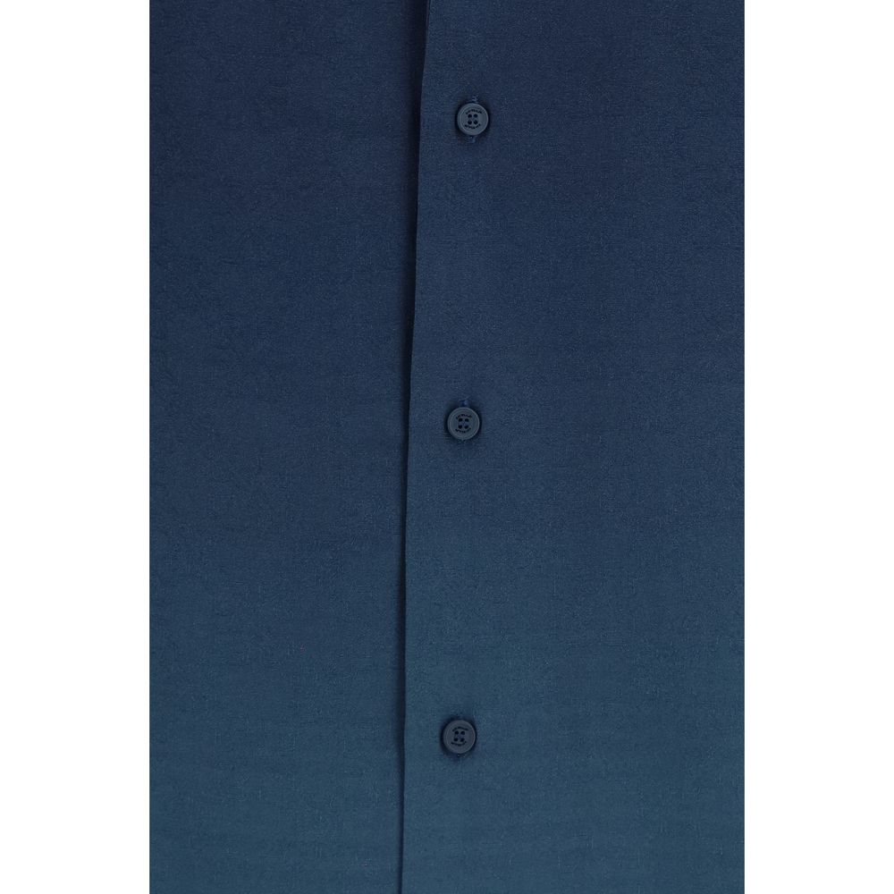 Shirt by Off-White for men in viscose gradient, blue, white, patterned, monogram & print, featuring a nuanced and nuanced for a sophisticated finish.