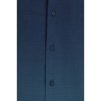 Shirt by Off-White for men in viscose gradient, blue, white, patterned, monogram & print, featuring a nuanced and nuanced for a sophisticated finish.