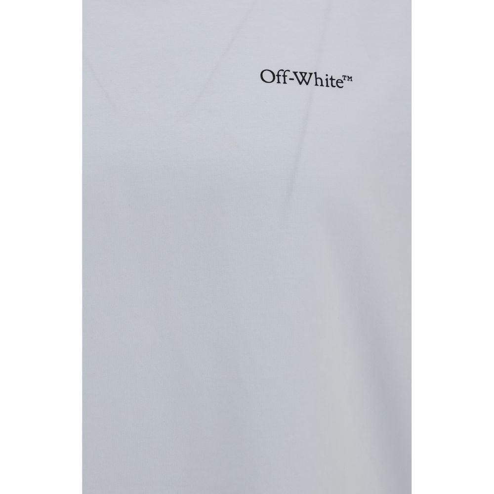 T-Shirt by Off-White for men in cotton white features a plush silhouette, showcasing a sophisticated crew neckline and for a truly plush finish.