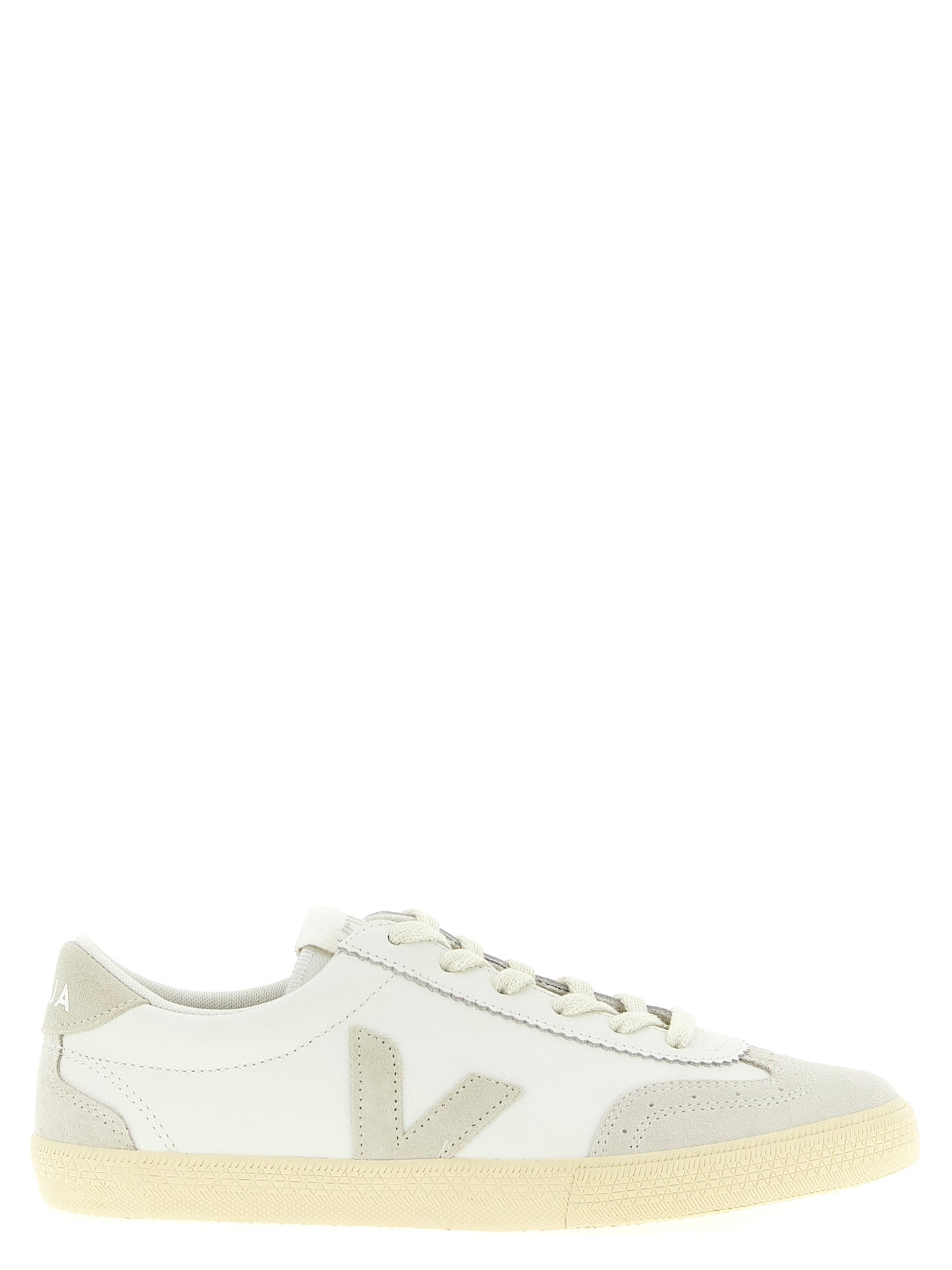 Sneakers by Veja for men in suede leather & rubber beige presents a impeccable silhouette as Heart Men's Low Top Suede Leather & Rubber Sneakers, expertly defined by a impeccable low-top style for a impeccable, high-fashion look.