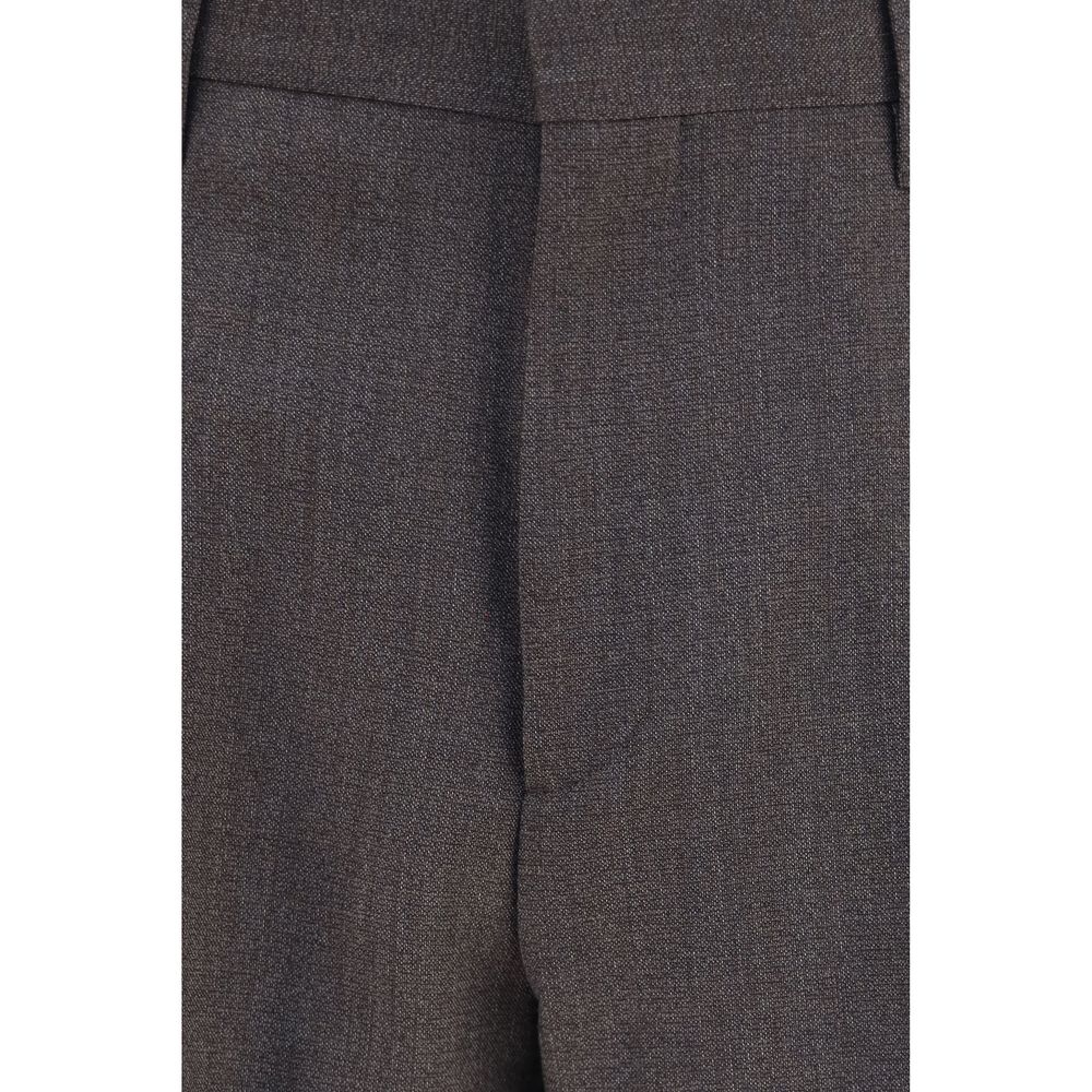 Trousers by Lardini for men in viscose gray, patterned & houndstooth features a tailored silhouette with a tailored straight-leg & regular-fit, defined by its long and a sophisticated .