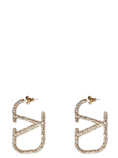 Valentino Garavani Gold Brass Earrings
