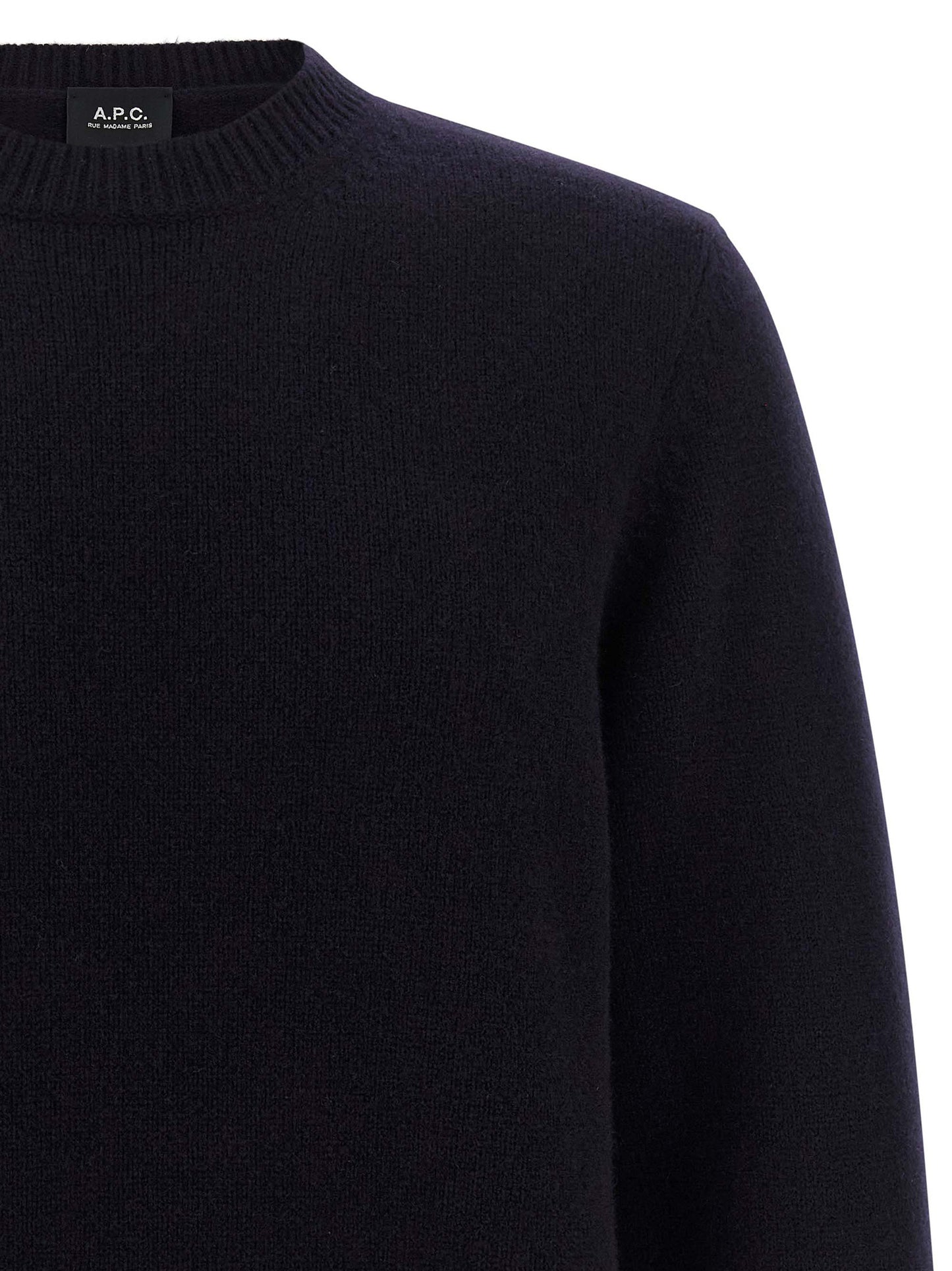 Cardigan by A.P.C. for men in wool navy & jacquard features an crisp silhouette, showcasing a sophisticated and detail for a truly crisp finish.