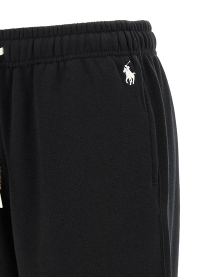 Polo Ralph Lauren Black Cotton Joggers (Workout Pants)