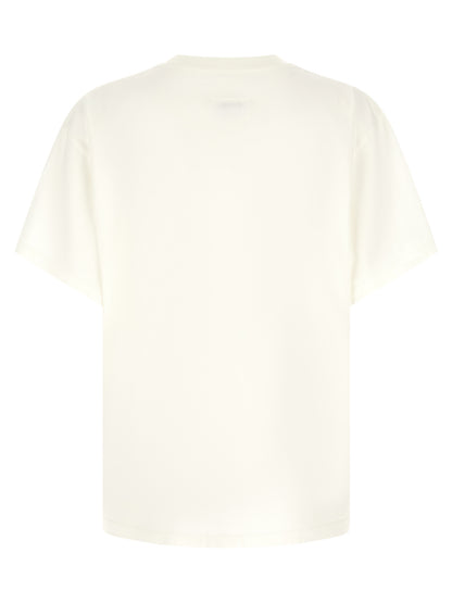 T-Shirt by MM6 Maison Margiela for men in cotton white & signature features an edgy silhouette, meticulously detailed with a sophisticated and crew neckline for a truly edgy finish.