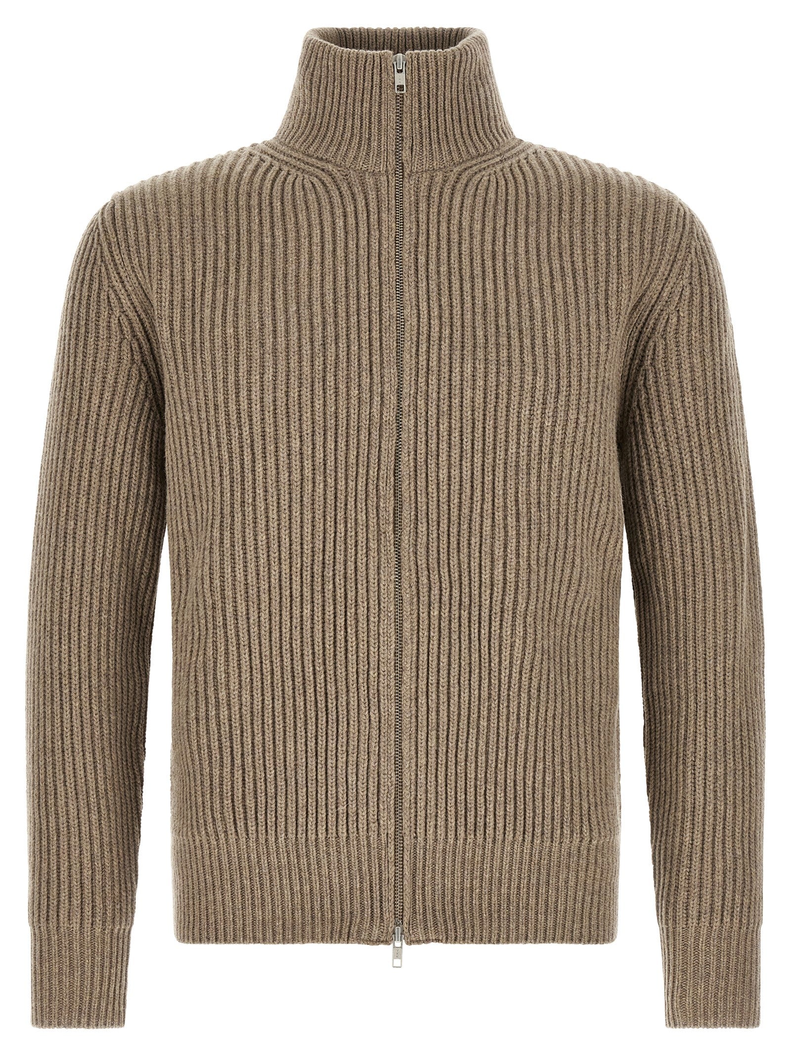 Overcoat by MM6 Maison Margiela for men in polyamide & wool beige & white showcases a enveloping silhouette, detailed with distinctive and a enveloping .