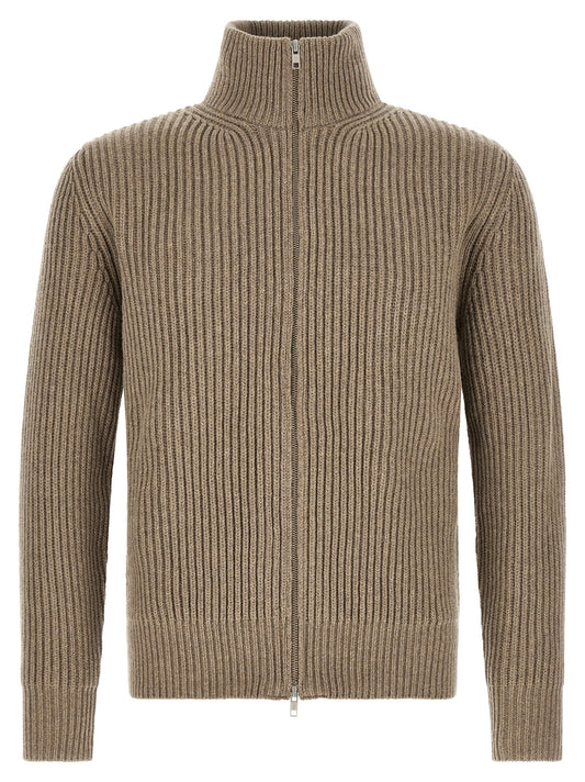 Overcoat by MM6 Maison Margiela for men in polyamide & wool beige & white showcases a enveloping silhouette, detailed with distinctive and a enveloping .