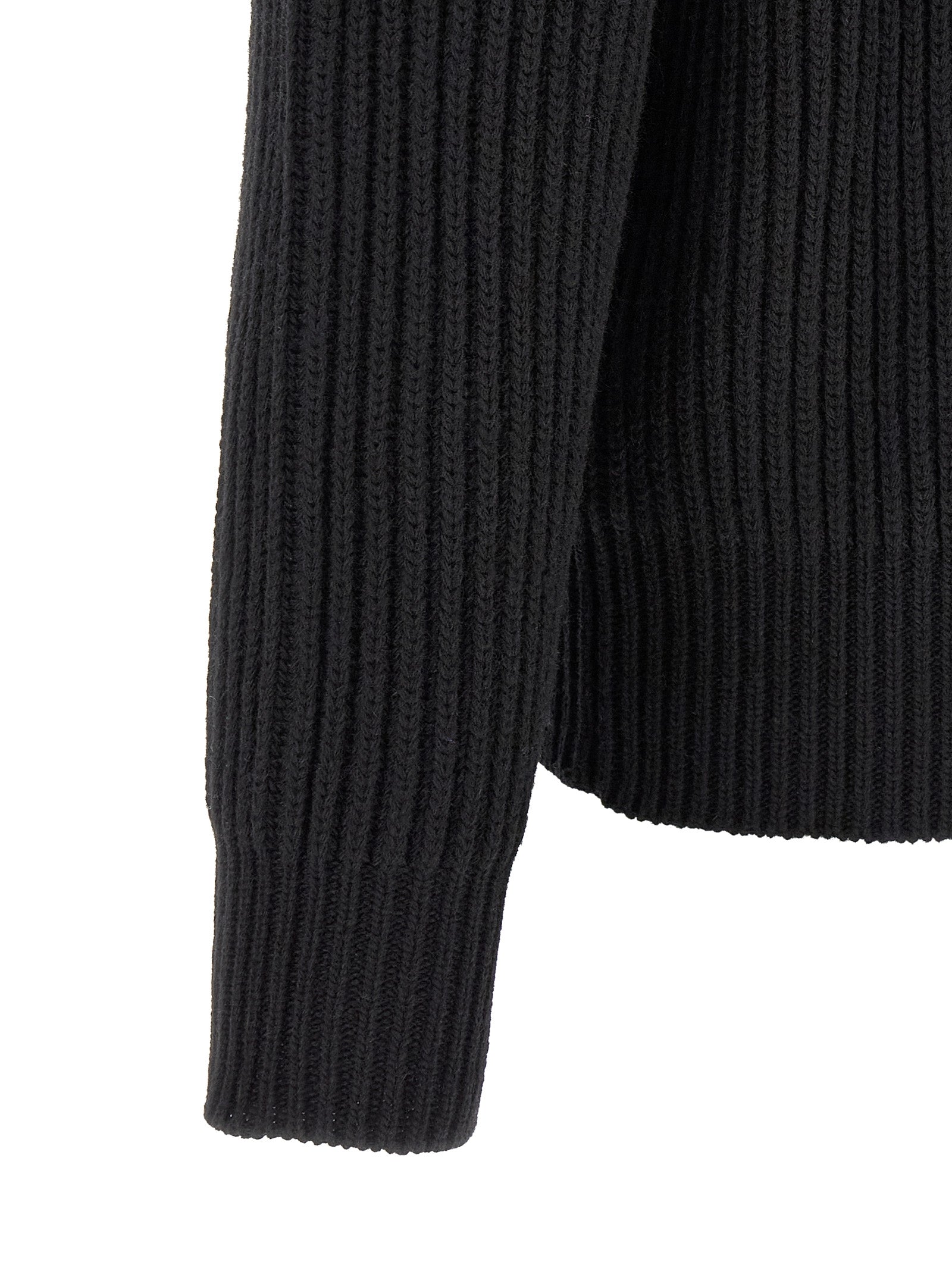 Overcoat by MM6 Maison Margiela for men in polyamide & wool black, silver & white showcases a architectural silhouette, artfully detailed with a distinctive and functional for a architectural finish.