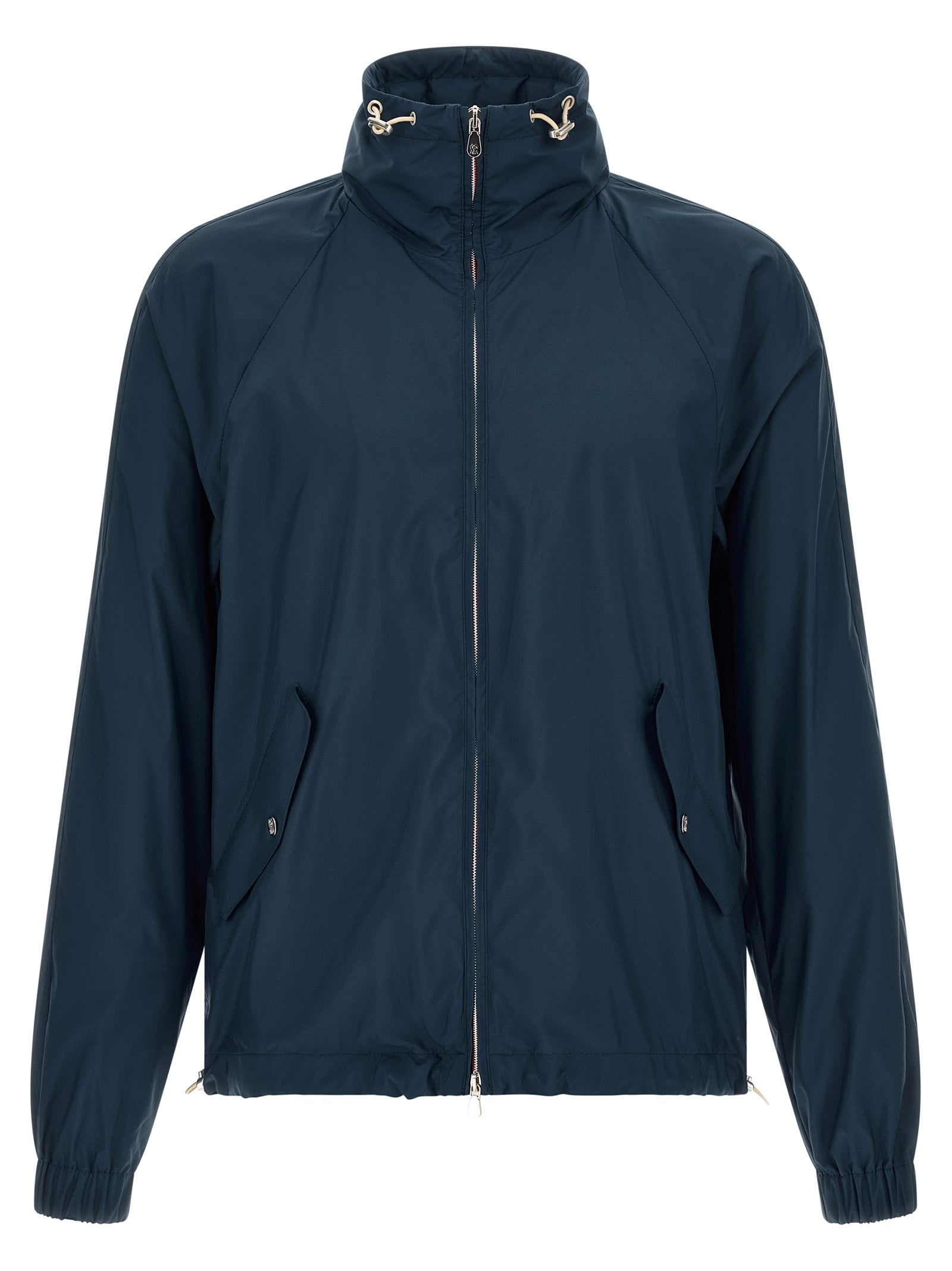 Overcoat by Brunello Cucinelli for men in polyester & nylon navy features a cosy chic silhouette, artfully detailed with a sophisticated and premium lightweight & pockets for a cosy chic finish.