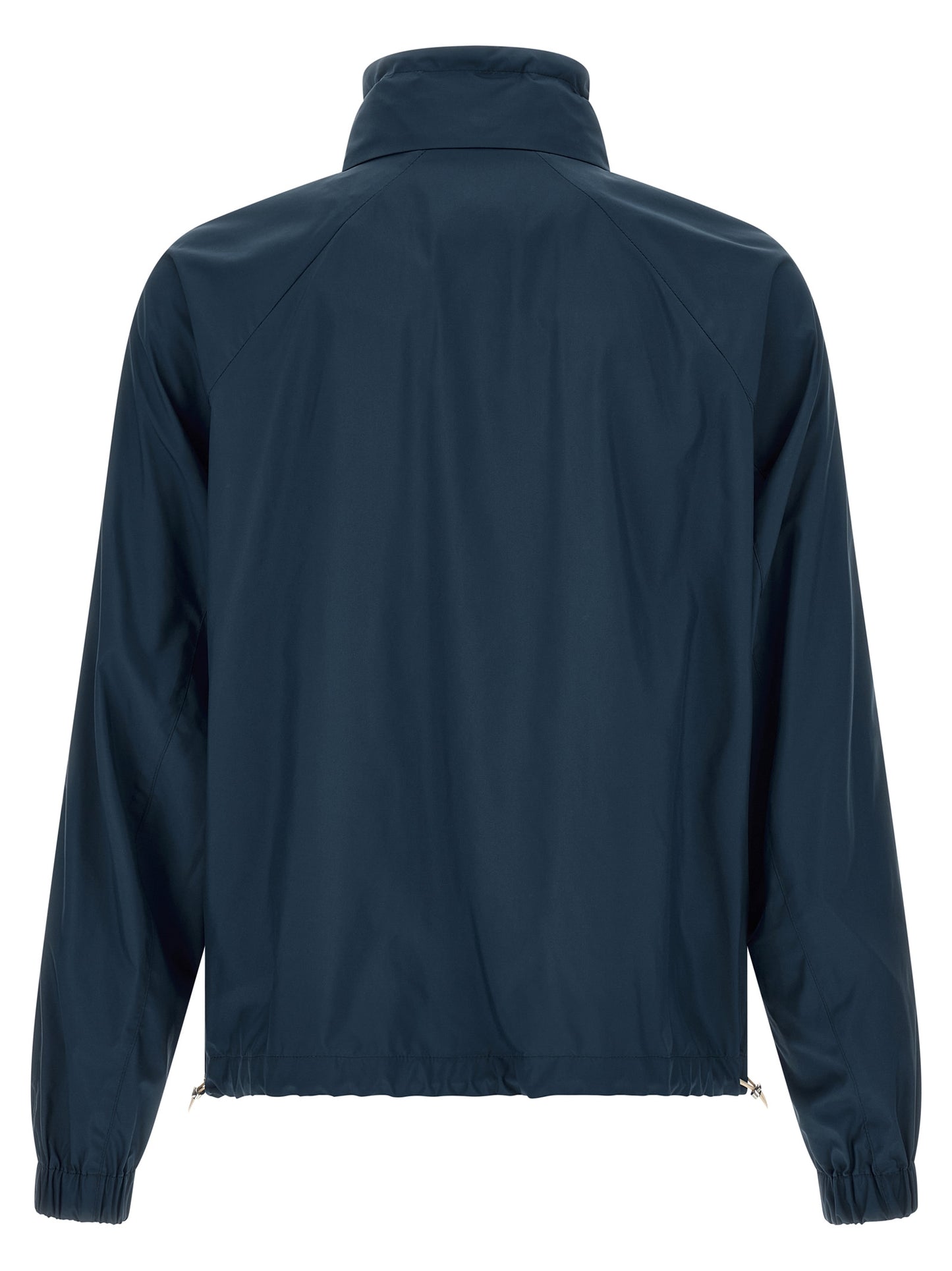 Overcoat by Brunello Cucinelli for men in polyester & nylon navy features a contemporary silhouette showcasing a contemporary and refined lightweight & pockets for a sophisticated finish.