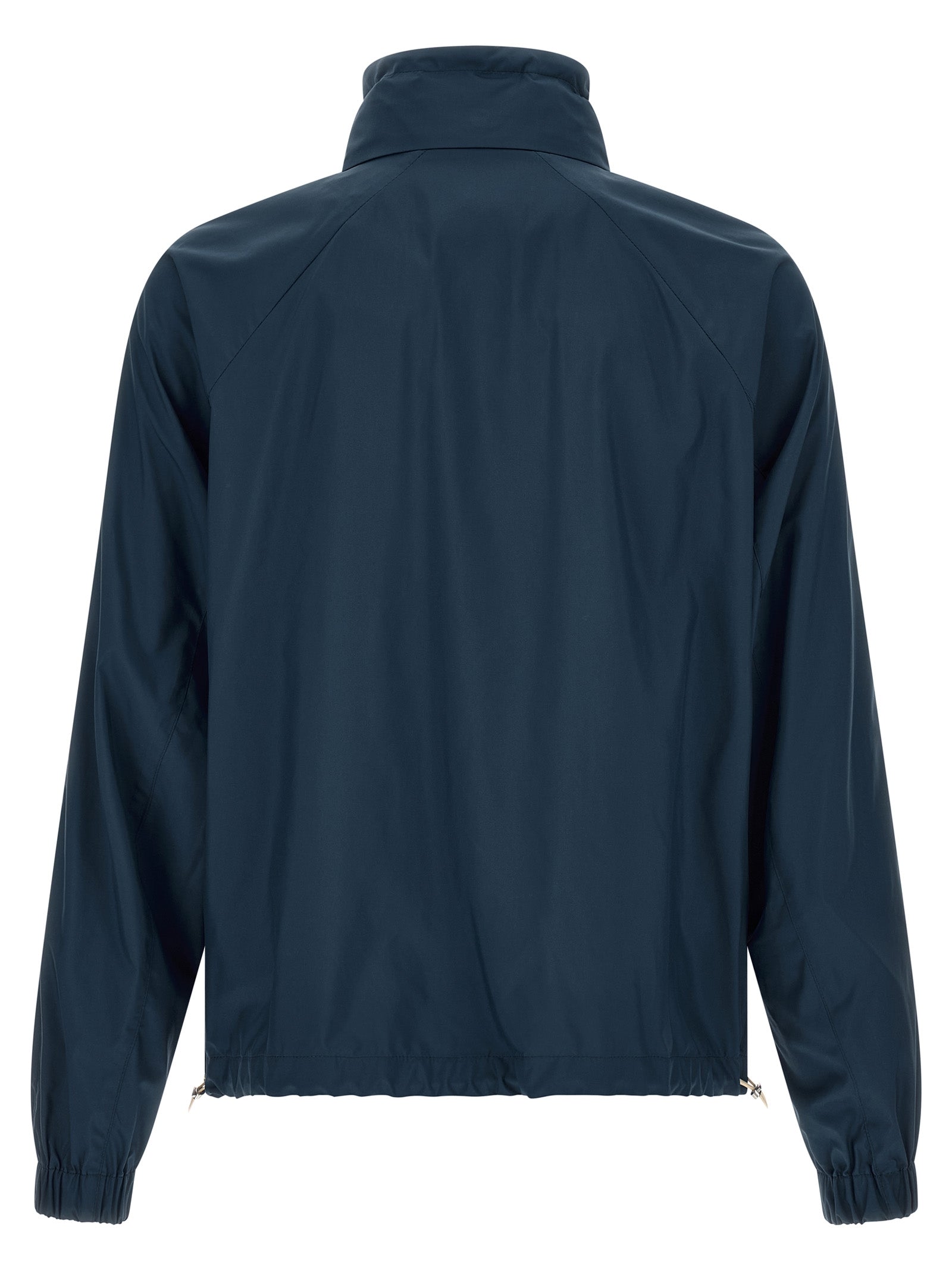 Overcoat by Brunello Cucinelli for men in polyester & nylon navy features a contemporary silhouette showcasing a contemporary and refined lightweight & pockets for a sophisticated finish.