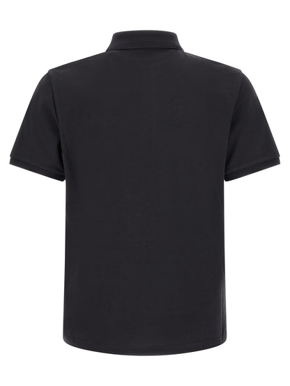 This Polo Shirt by Moncler for men in cotton felt blue presents a flawless silhouette, showcasing flawless detailing and a refined for a truly flawless aesthetic.