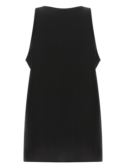 Shirt by Brunello Cucinelli for women in silk black features an polished silhouette, showcasing a sophisticated round neckline and detail for a truly polished finish.