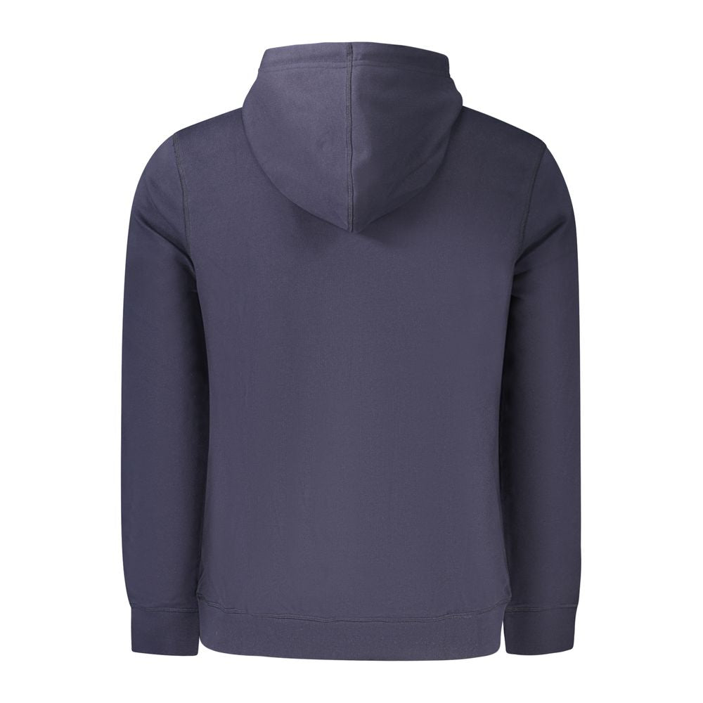 Hooded Sweatshirt Hoodie by Hugo Boss for men in cotton blue features a authentic silhouette, showcasing a sophisticated hooded neckline and authentic detail for a refined finish.