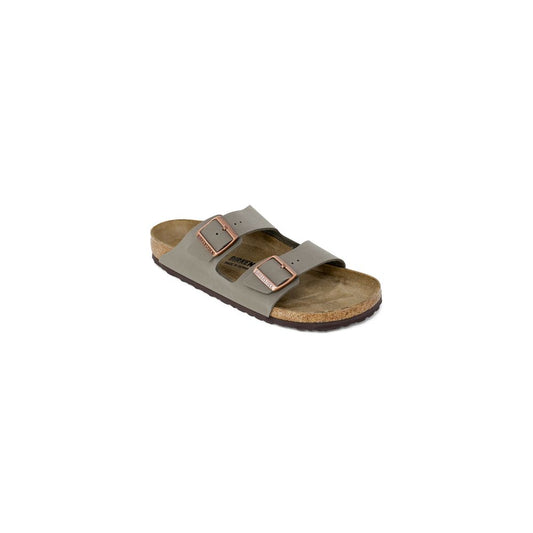 Sandals by Birkenstock for men in eva leather & suede leather gray features an architectural design from the Icon Men's EVA Leather & Suede Sandals collection, defined by a architectural and for a architectural finish.