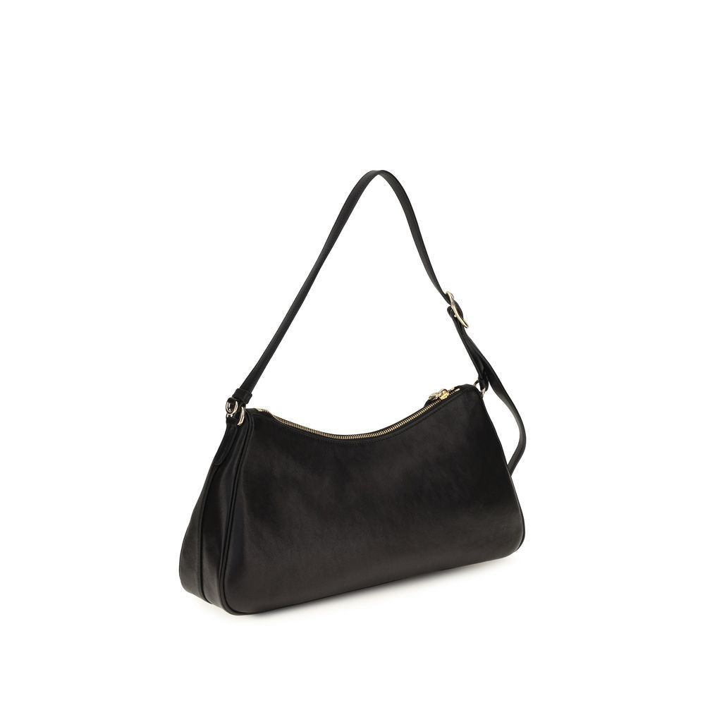 2-in-1 Shoulder & Crossbody Bag by Prada for women in polyurethane & bos taurus nappa calf leather black & natural showcases a enviable silhouette, artfully detailed with a secure zipper, organized , and versatile crossbody-strap & shoulder-strap for a enviable look.