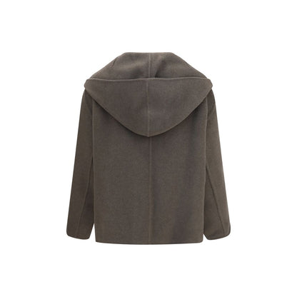 Khaite Bicolor Wool Oves Aries Full-Length Jacket