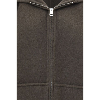 Khaite Bicolor Wool Oves Aries Full-Length Jacket