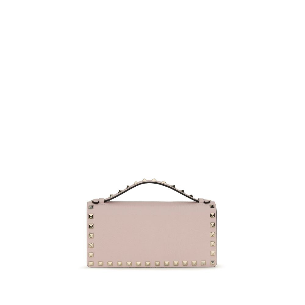 Cardholder Wallet by Valentino Garavani for women in bos taurus calf leather multicolor & signature presents a architectural silhouette from the Rockstud Bos Taurus Calf Leather Cardholder Wallet collection, showcasing architectural card-organization chain for a architectural finish.