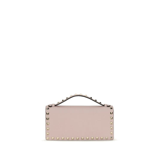 Cardholder Wallet by Valentino Garavani for women in bos taurus calf leather multicolor & signature presents a architectural silhouette from the Rockstud Bos Taurus Calf Leather Cardholder Wallet collection, showcasing architectural card-organization chain for a architectural finish.