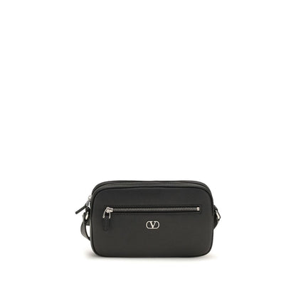 Wallet by Valentino Garavani for men in bos taurus calf grained leather black & silver showcases a distinguished silhouette, artfully capturing the essence of the distinguished V Logo Bos Taurus Calf Grained Leather Wallet design with functional .
