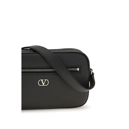 Wallet by Valentino Garavani for men in bos taurus calf grained leather black & silver presents a streamlined silhouette, showcasing the sophisticated design of the V Logo Bos Taurus Calf Grained Leather Wallet collection with functional .