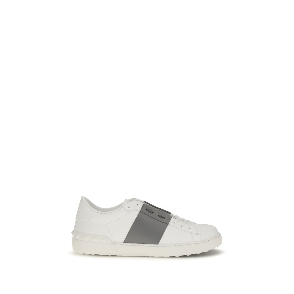 Sneakers by Valentino Garavani for men in bos taurus calf leather silver presents a impeccable silhouette as Men's Low Top Slip On Bos Taurus Calf Leather Sneakers, expertly defined by a impeccable low-top slip-on style for a impeccable, high-fashion look.