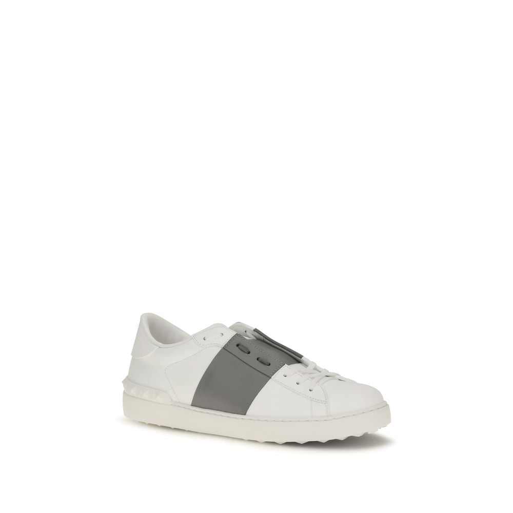 Sneakers by Valentino Garavani for men in bos taurus calf leather silver presents a on trend silhouette from the Men's Low Top Slip On Bos Taurus Calf Leather Sneakers collection, showcasing a on trend low-top slip-on style for an elevated aesthetic.