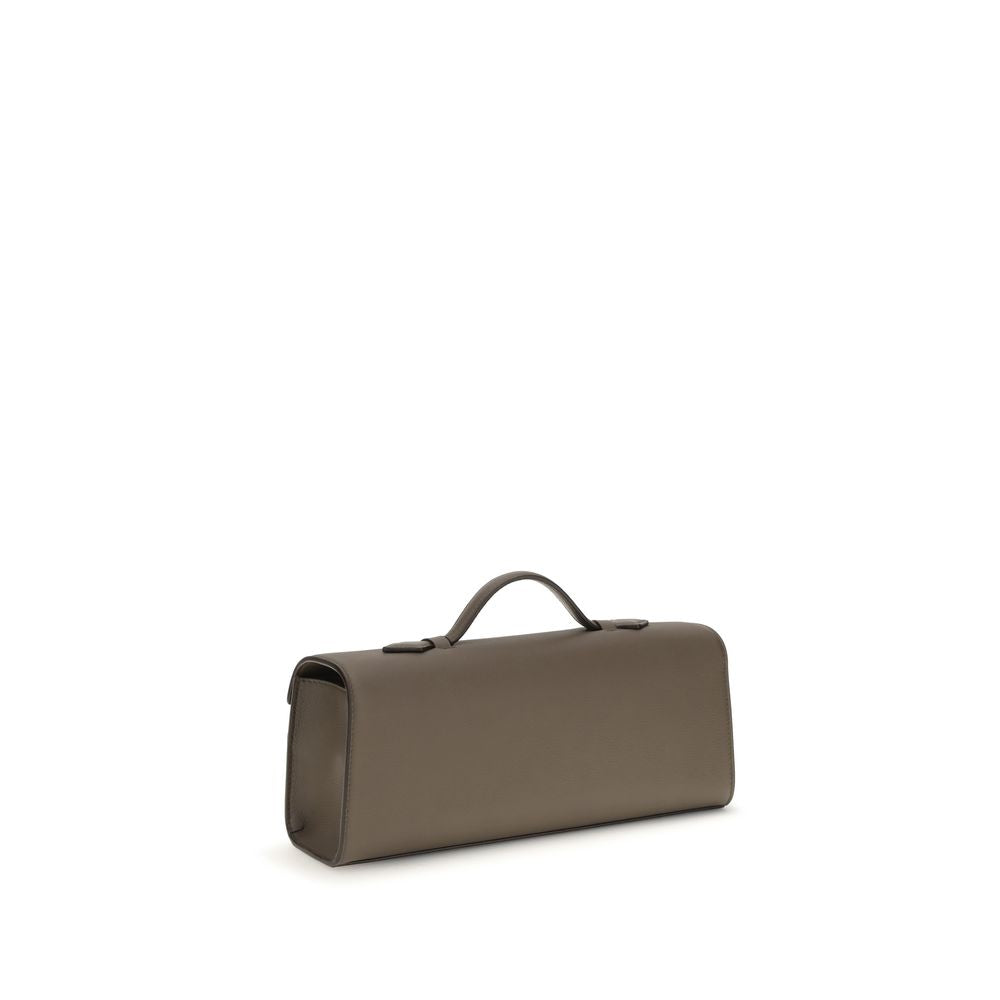 Clutch Shoulder Bag by Savette for women in bos taurus calf leather brown & signature features a effortless chic silhouette with a secure , ample internal-pockets, and versatile handle for a effortless chic finish.