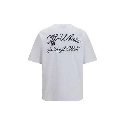 Activewear T-Shirt by Off-White for men in cotton white features a versatile silhouette, showcasing a versatile crew neckline and detailed with high-performance for a premium look.