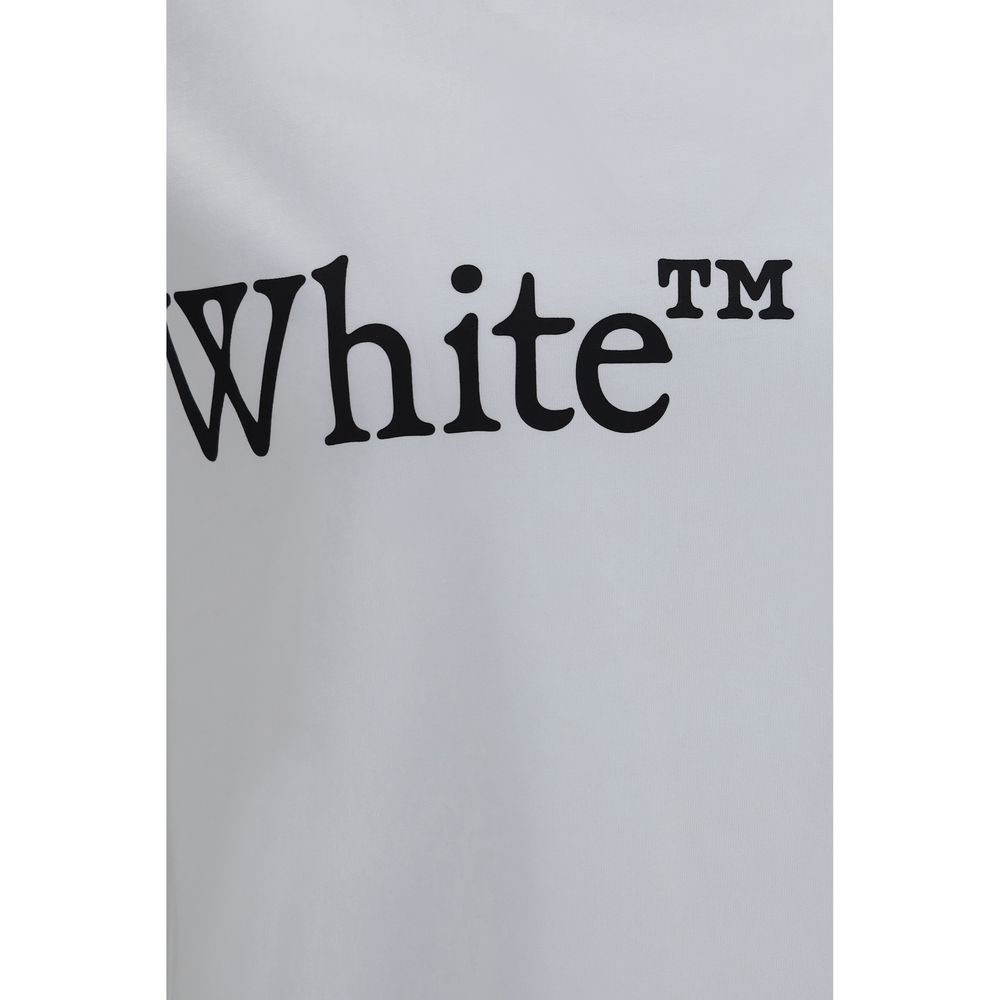 T-Shirt by Off-White for men in cotton white, signature & print showcases a fashionable silhouette, elegantly detailed with a fashionable and crew neckline for a sophisticated, high-fashion look.