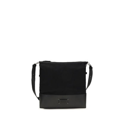 Medium Shoulder Hobo Bag by Maison Margiela for men in bos taurus calf leather black features a effortless chic silhouette with a secure zipper, ample , and versatile shoulder-strap & adjustable-strap for a effortless chic finish.