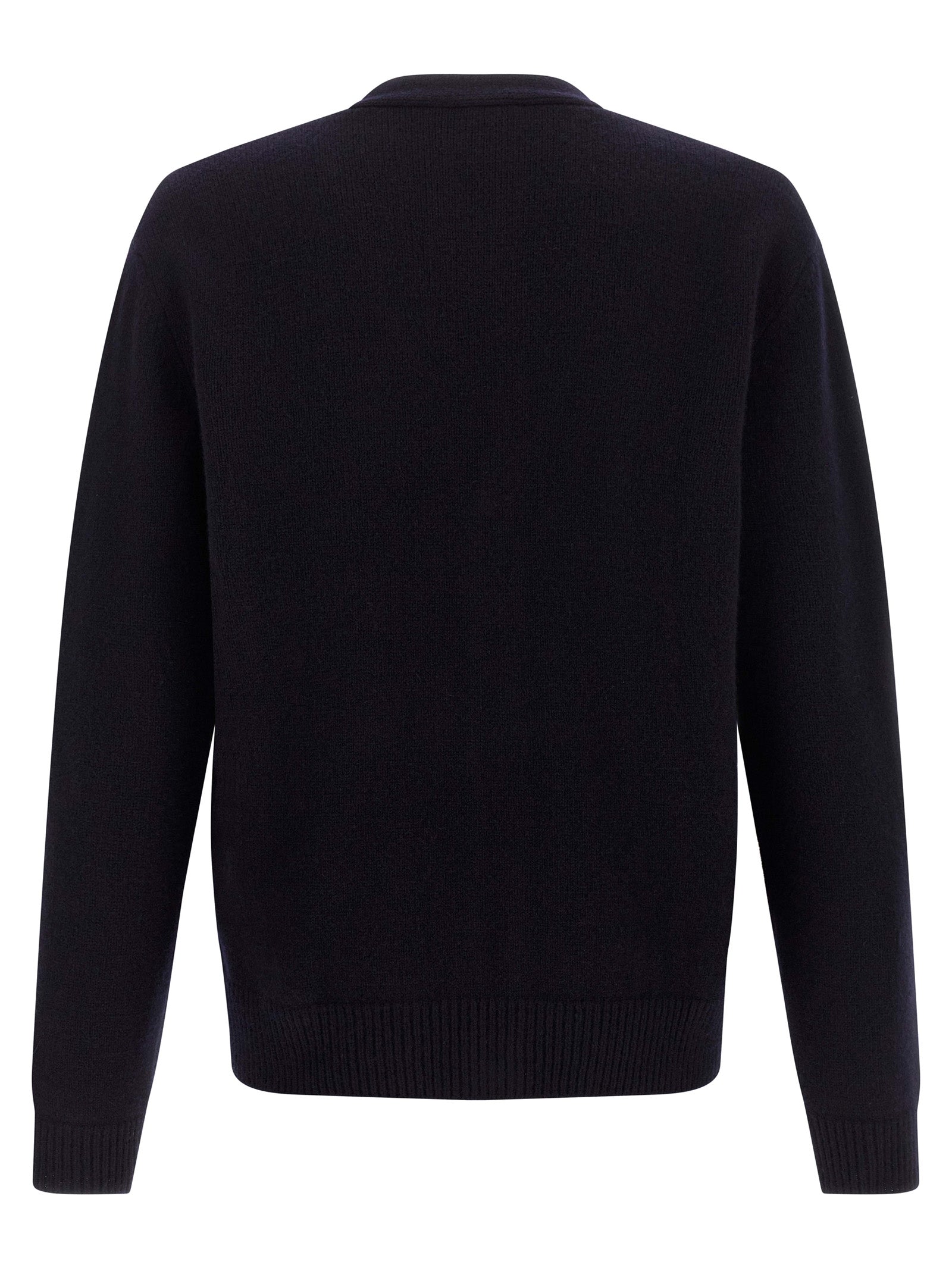 Cardigan by A.P.C. for men in wool blue features a nuanced silhouette with a refined v-neck neckline and nuanced detailing for a sophisticated look.