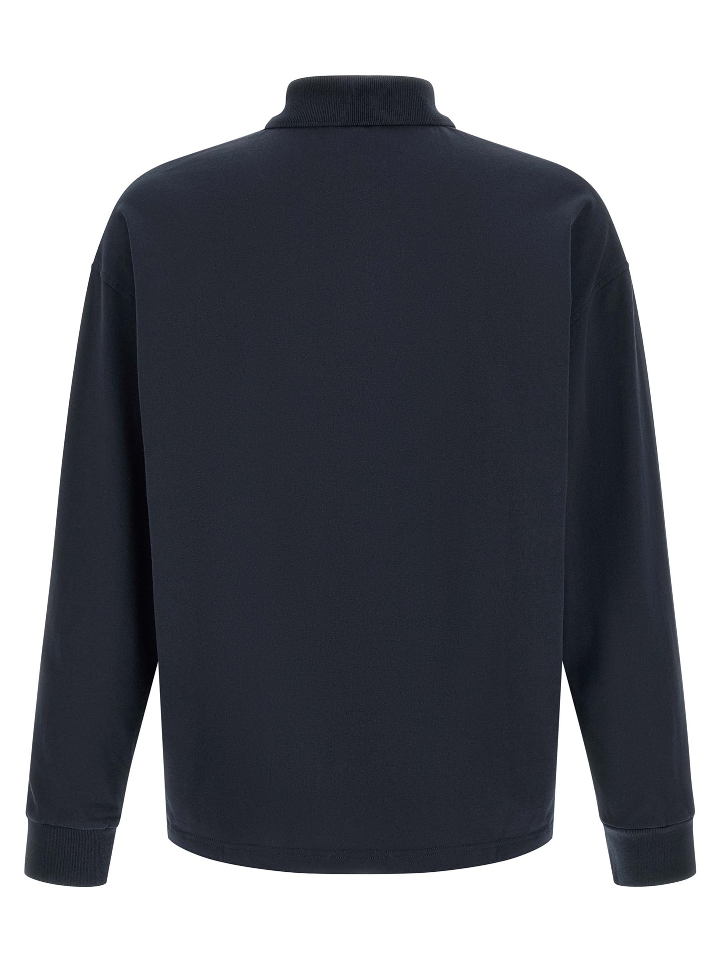 Polo Shirt by A.P.C. for men in organic cotton blue presents a sleek silhouette, featuring a refined and for a sleek finish.