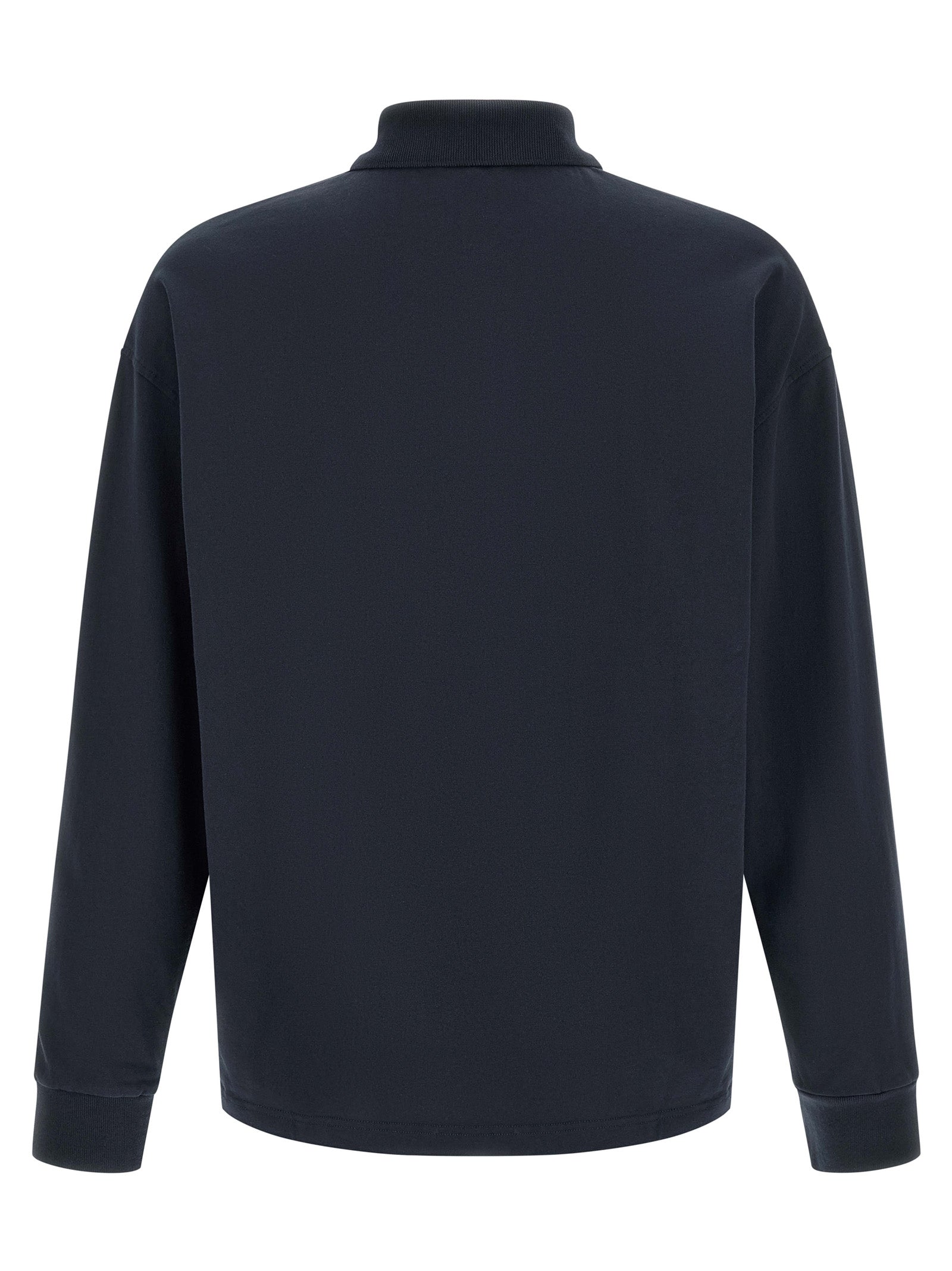Polo Shirt by A.P.C. for men in organic cotton blue presents a sleek silhouette, featuring a refined and for a sleek finish.