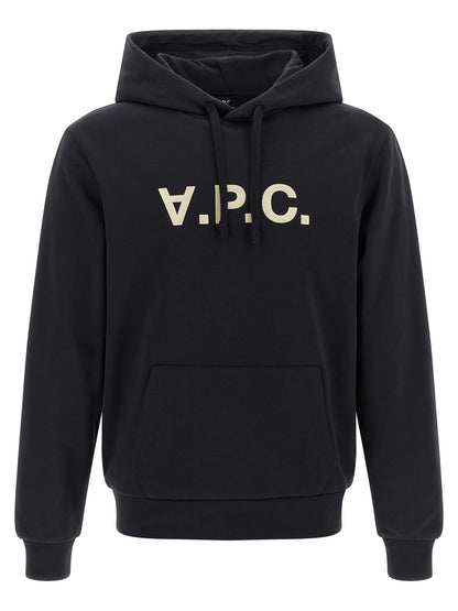 Sweatshirt Hoodie by A.P.C. for women in cotton black features a edgy silhouette, detailed with a edgy hooded neckline and for a refined finish.