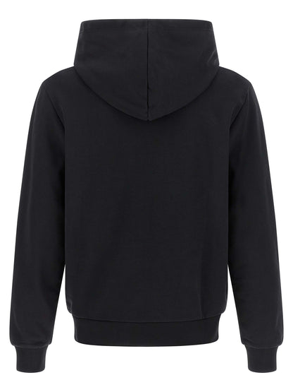 Sweatshirt Hoodie by A.P.C. for women in cotton black features a authentic silhouette, showcasing a sophisticated hooded neckline and authentic detail for a refined finish.