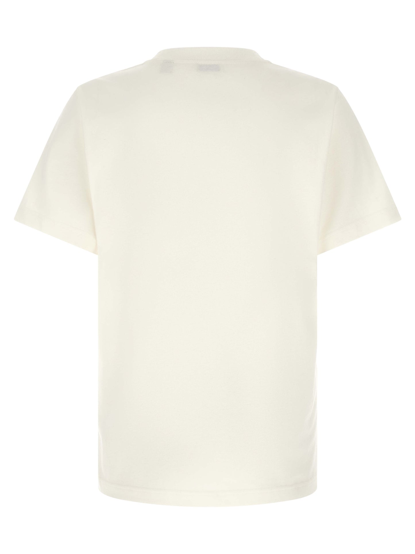 T-Shirt by Burberry for men in cotton white & patterned showcases a chic silhouette, artfully detailed with a chic crew neckline and for a chic finish.